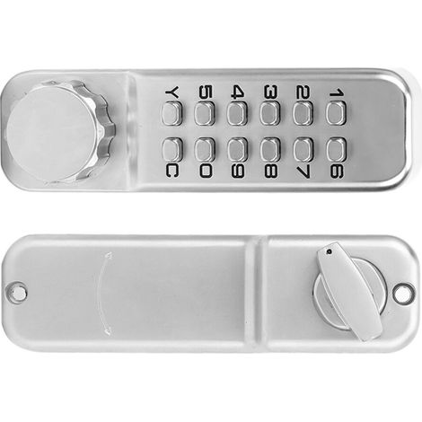 Adecuado para cerraduras mecánicas digitales de aleación de zinc impermeables, color plata, 30-60 mm