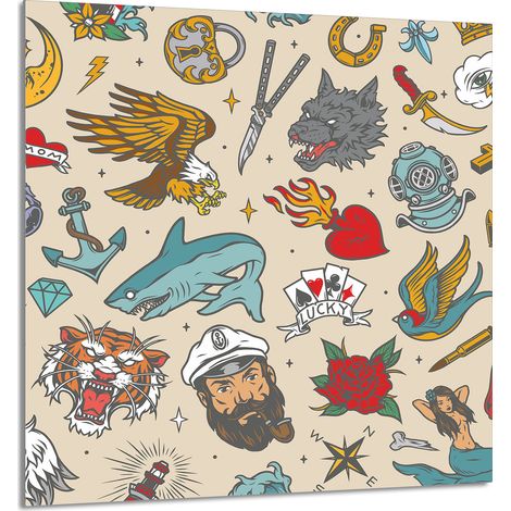 Panneau de verre POUR la cuisine 60x65 Bajka (1/5)