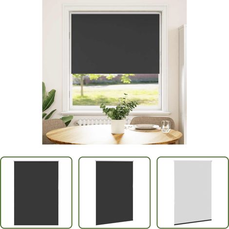Fensterrollos -  Verdunkelungsrollo Schwarz 90x150 cm Stoffbreite 85,7 cm (1/5)