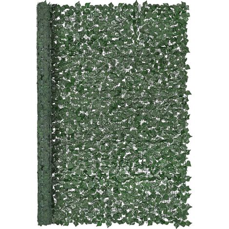 Pour Balcon et Jardin Protéger l'Intimité Brise-Vue Haie de Lierre Artificiel 244x183 cm Renforcé (1/5)