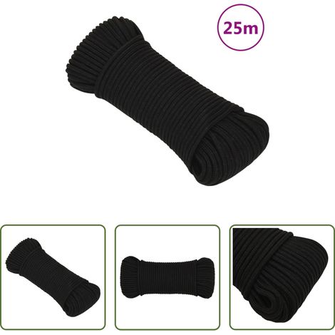 Polyesterseil - Arbeitsseil Schwarz 5 mm 25 m Polyester (1/5)