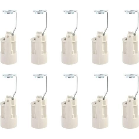Base d'ampoule E14 Convertisseur de douilles de lampe E14 réglables Douilles E14 Douille à baïonnette Support de lampe à bougie pour ampoule LED 10 pièces (1/5)