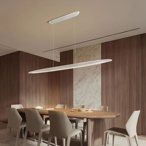 Suspension linéaire, éclairage d'ambiance, style nordique, luminaire suspendu, plafonnier, adapté aux îlots de cuisine et aux chambres