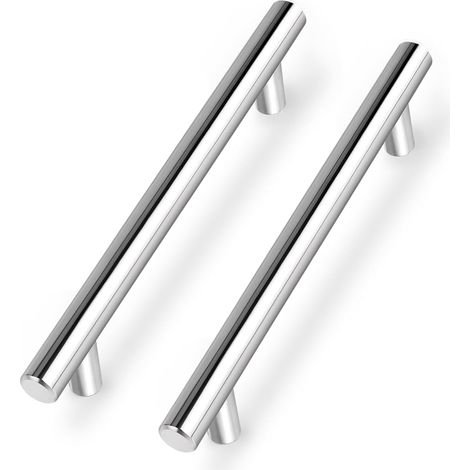 Möbelgriffe für Schubladenschränke, 102 mm, 20 Stück, Farbe Silber, aus Stahl