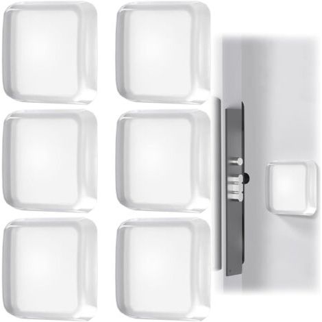 Butée de Porte Murale, Transparent Butoir de Porte, 6 Pièces Silicone Tampon Porte, Adhésives, Réutilisable, 42mm, Arrêts De Portes,pour Portes De Placard, Cuisine, Salle de Bain, Bureau (1/5)