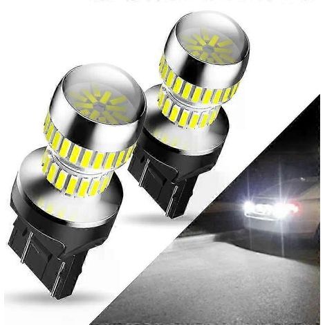 2 ampoules LED 7443 7440 W21W T20 W21/5W pour feux de jour (DRL) Canbus pour Toyota Corolla Yaris, ultra-lumineuses. (1/5)