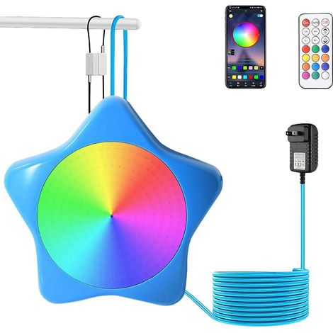 Lumières LED Submersible avec Télécommande, Multicolor 10W 12V Lumières Piscine Submersible avec Contrôle APP, IP68 Submersibles LED Lampes pour Fontaine, Étang