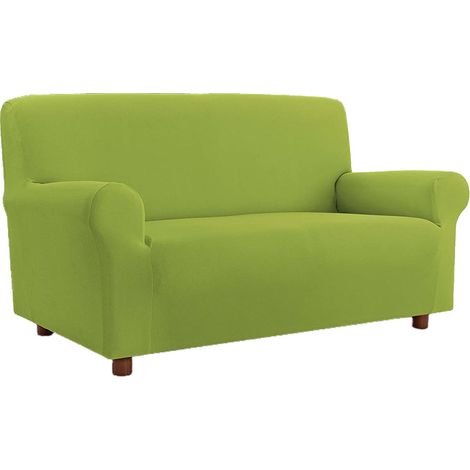 Copridivano copripoltrona elasticizzato 4 misure posti estendibile salvadivano Made in italy Verde mela - 3 posti da 180 a 250 cm