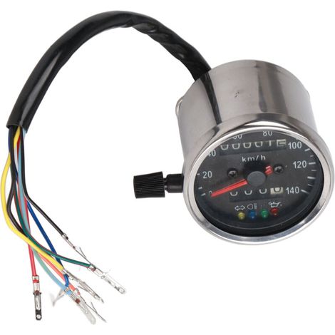 Jeffergarden Compteur de vitesse pour moto, précis, rétroéclairage LED 65 mm, étanche, pour véhicules-DOU