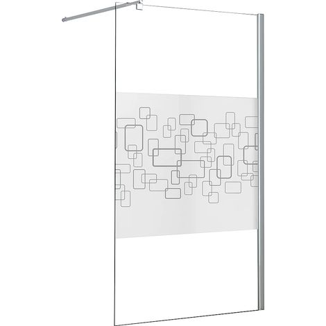 Paroi de douche à l'italienne sérigraphiée - 120 x 200 cm - PAULINA III (1/5)