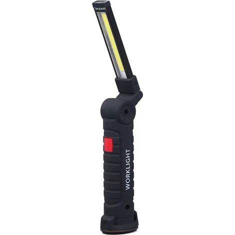 Lampe de travail torche à LED avec base magnétique 5 modes d'éclairage Lampe de camping USB