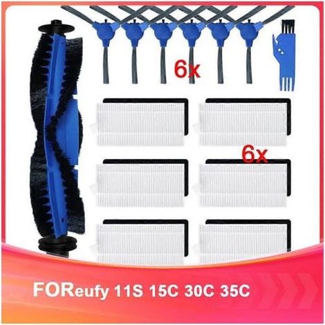Kit d'accessoires pour aspirateur compatible avec Eufy11S 15C 30C 35C, brosse latérale principale, kit d'accessoires pour aspirateur (1/5)