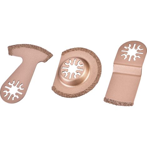 Lame de scie en carbure pour outil multifonction à segments oscillants (lot de 3) (1/5)