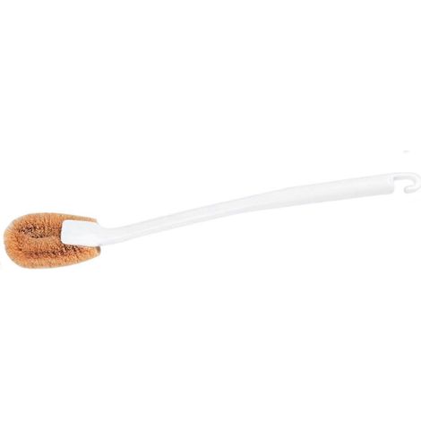 Brosse de toilette en fibre de coco, nettoyant pour cuvette de toilettes, manche long, pour appartement (1/4)