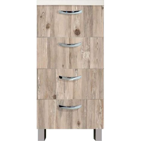 Base Cucina Easy Plus - 4 Cassetti Node Antigraffio 40cm