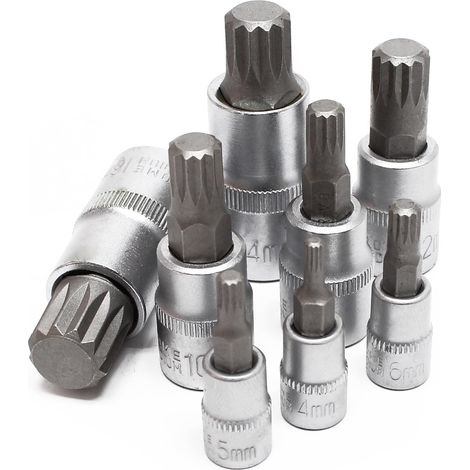 Jeu de douilles XZN Denture multiple 8 Pièces M4 - M16-JUSCH (1/3)