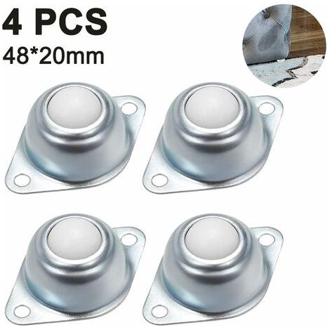 Transforma tus muebles en objetos móviles con estas 4 ruedas de bola de nailon: ideales para carros de equipaje, muebles y estanterías.