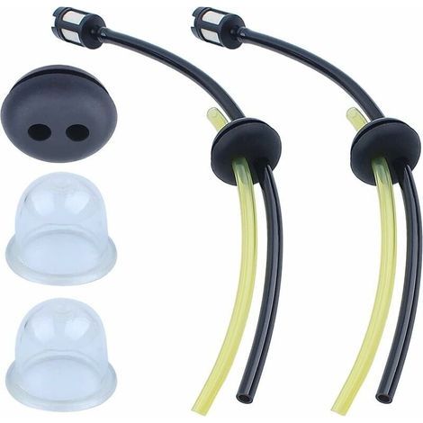 Tuyau Durite d'Essence Kit pour Honda GX31 GX35 GX25 GX22 Debroussailleuse, Tuyaux Essence Universels + Filtre à Carburant + Joints + Poire d’Amorçage Moteur Accessoires-- (1/5)