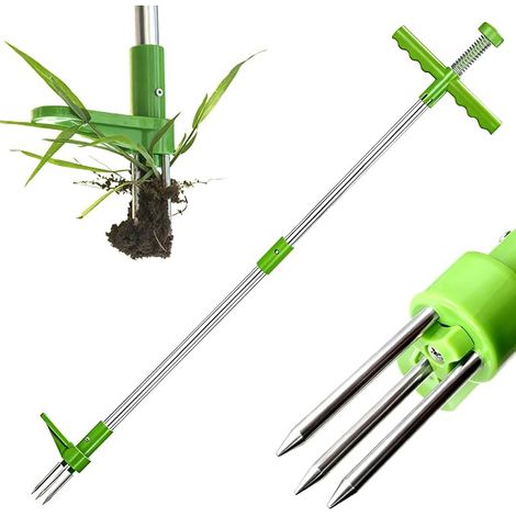 Désherbeur, Manche 100 cm, Griffe 3 Dents, Acier Inoxydable (1/5)