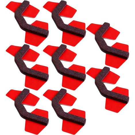 Lot de 8 protections autocollantes en feutre marron pour pieds chaise, (1/5)