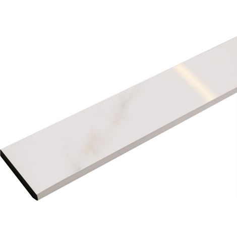 Ilcom battiscopa in ceramica 120cm × 7cm, spessore 0.9 cm, smussato e colorato - Swiss Gold