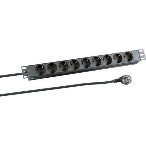 Regleta de enchufes MicroConnect de 8 vías, 19" 3m CABINETACC23