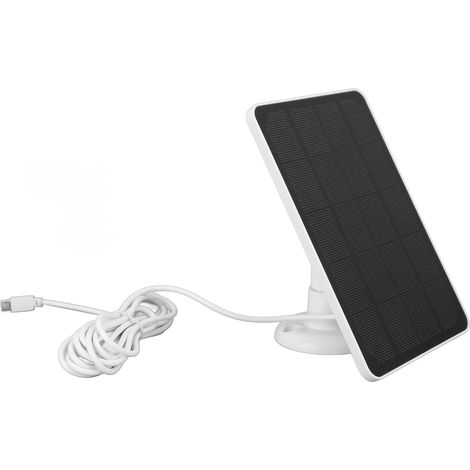 Panneau solaire 4W 5V pour caméra sans fil, panneau solaire étanche pour caméra de surveillance à batterie rechargeable (1/5)