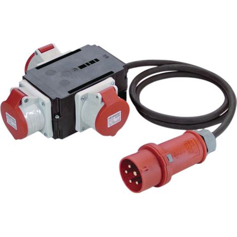 BACHMANN Adaptateur CEE 3xCEE 16A 1,5m CEE 16A, 349.035