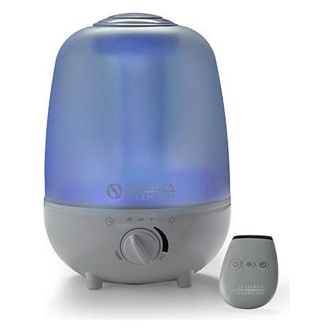Olimpia Splendid LIMPIA 4 Umidificatore Ultrasonico 4 L per ambienti fino a 35 m² con Telecomando e Cromoterapia colore Bianco (1/2)