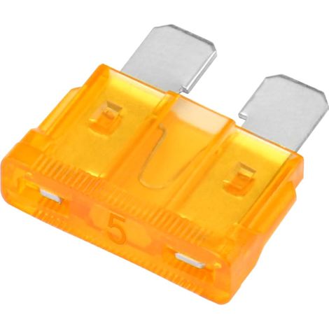 Lot de 50 fusibles à lame standard ATC-5 pour voiture et camion 5 A Orange