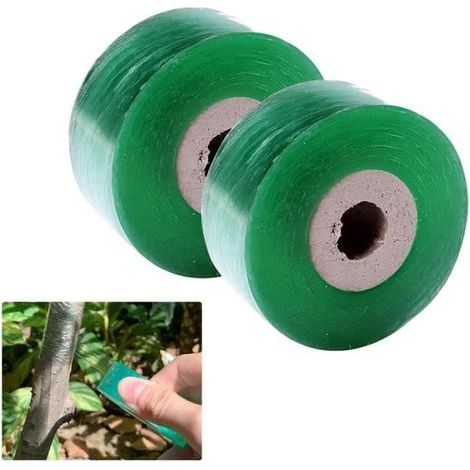 Transparent Grafting Tape - 2 cm Wide - For Grafting Rootstock - Shrink Wrap Tape - Green
