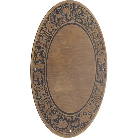 Plaque de finition en cuivre antique, arrière, surface laiton (1/5)
