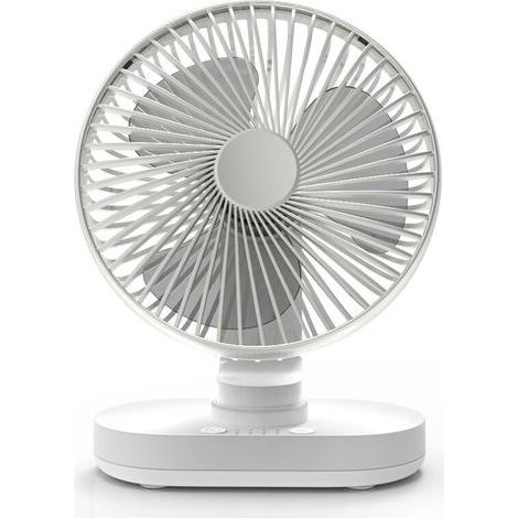 Ventilateur de table silencieux 16,5 cm – Auto oscillant 4 vitesses – Moteur à courant continu – Autonomie jusqu'à 20 heures