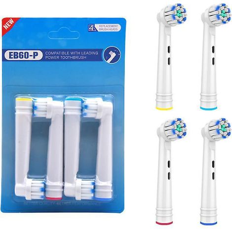 brosses Compatibles Avec La Plupart Des Brosses  Dents Lectriques Lot De 4 3 Sets, Ttes De Remplacement Pour Brosses  Dents Lectriques (1/3)
