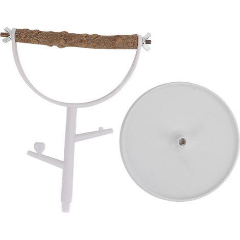 Support pour oiseaux en bois naturel antidérapant, table Portable pour perroquets, perchoir d'entraînement pour intérieur et extérieur (1/5)