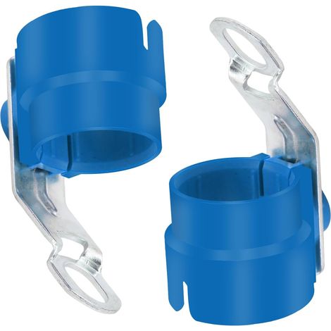 Anhänger-Steckdosenhalterung, Anhänger-Anschlusshalterung, 7-polig und 13-polig, Anhänger-Steckdosen-Adapter, Anhänger-Adapter für Auto, Wohnwagen, Fahrradträger (blau)