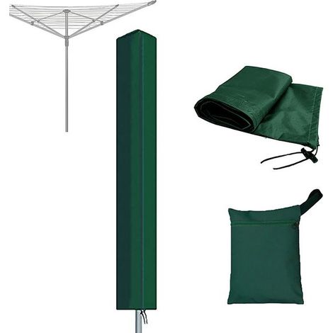 Funda para tendedero - Funda giratoria para tendedero - Funda impermeable para tendedero de jardín - 1 pieza - Verde (1/5)