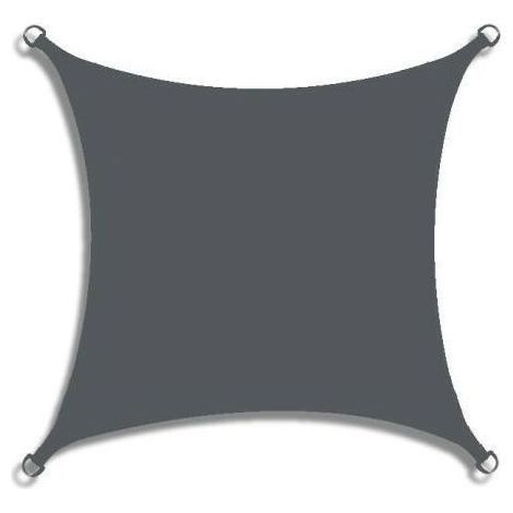 Voile d'Ombrage Rectangulaire Imperméable, Polyester Oxford Protection UV 95 %, Indéchirable, Protection Solaire d'Extérieur pour Jardin, Balcon, Terrasse, Patio, Camping(gris foncé,2x4m) (1/5)