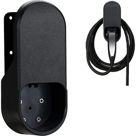 Memkey – Câble de recharge voiture électrique 7.5m – Prise Type 2 – Charge rapide 22kW – Support mural inclus – Compatible Tesla et véhicules européens