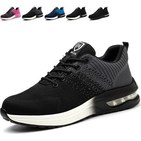 Chaussures de sécurité Ztforus homme femme légères respirantes confortables, basket travail embout acier gris taille 40 (1/5)