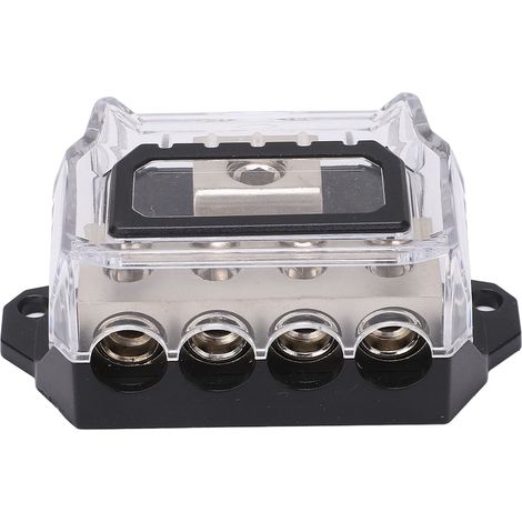 Répartiteur de puissance 0 AWG vers 4 AWG, séparateur de fil de masse pour distribution audio, voiture et bateau (1/5)