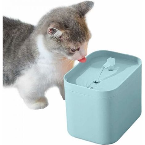 1.5L Silent Cat Water Fountain, Cat Dog Fountain, Cat Water Fountain with Faucet Shape, Filter Various Hairs Automatic Cat Water Fountain (1/5)