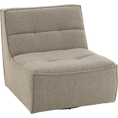 Fauteuil Pivotant "Cosy" 97cm Taupe (1/5)
