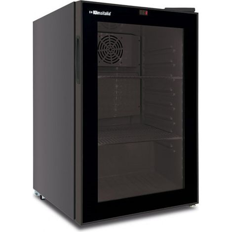Réfrigérateur statique pour boissons avec agitateur Noir 70L Classe B Éclairage LED Modèle CL70FLBLK - KlimaItalia