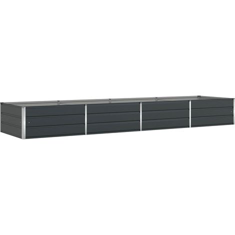 Jardinière Anthracite 385 x 100 x 45 cm Acier galvanisé (1/5)