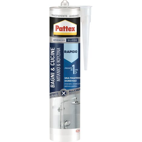 SILICONE 'BAGNI & CUCINE' ml 300 - trasparente  - PATTEX
