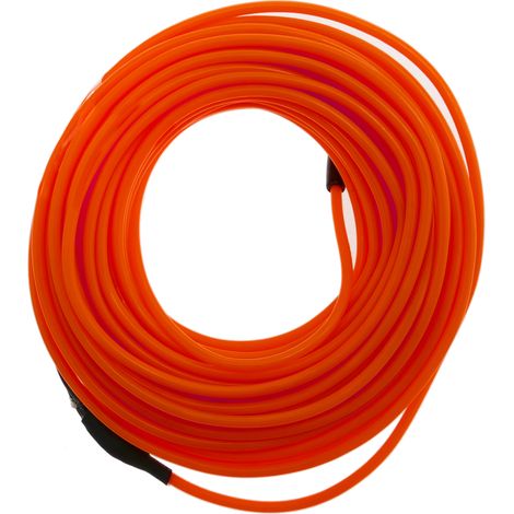 BeMatik - Filo rosso elettroluminescente bobina 5m 2,3 millimetri Batteria