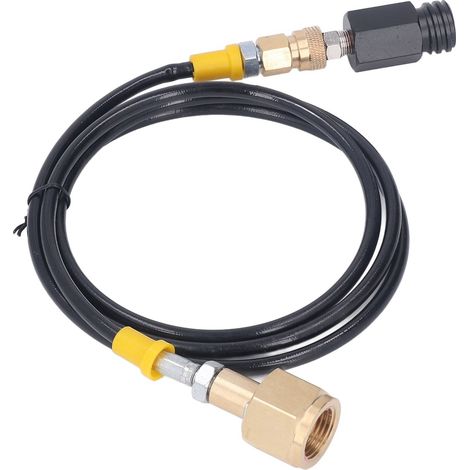 Adaptateur recharge soda CO2 bouteille cartouche raccord réservoir avec flexible 60 pouces CGA320 haute pression (1/5)