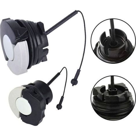 Lot de 2 bouchons pour réservoir à huile / Bouchon d'Essence carburant pour tronçonneuse Stihl ms171 ms181 MS200 ms210 ms200t ms211 ms192 ms192t ms230 ms240 ms250 ms260 ms340 MS360 56Vingt , (1/4)