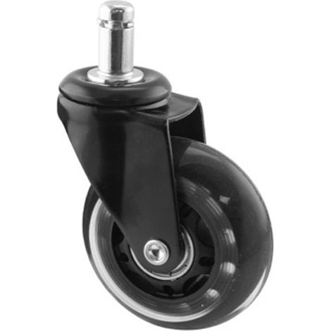 Rueda giratoria negra E11X22 - 65mm / 30kg, INTHER